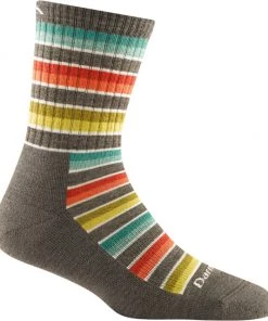 Women's Decade Stripe Micro Crew Midweight With Cushion By Darn Tough