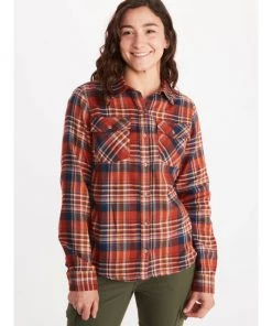 Women's Bridget Midwt Flannel LS By Marmot Tops
