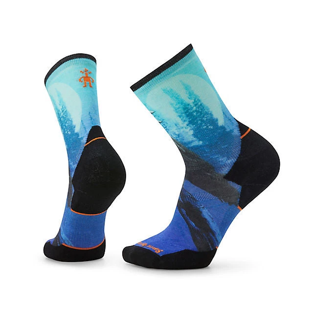 ACCESSORIES Athlete Edition Run Raven Print Crew Socks By Smartwool 1 ACCESSORIES Athlete Edition Run Raven Print Crew Socks By Smartwool