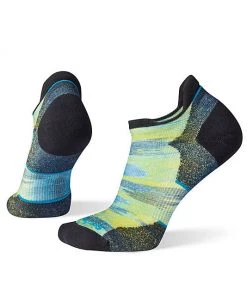 Women's Run Targeted Cushion Brush Stroke Print Low Ankle Socks By Smartwool