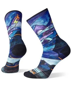 ACCESSORIES Women's Athlete Edition Run Print Crew Socks By Smartwool