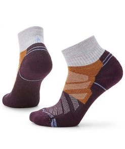 Women's Hike Light Cushion Color Block Pattern Ankle Socks By Smartwool