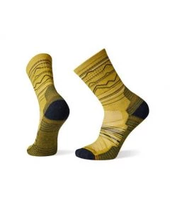 Hike Light Cushion Mountain Range Pattern Crew Socks By Smartwool ACCESSORIES